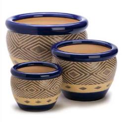 Manufacturers Exporters and Wholesale Suppliers of Bonsai Ceramic Flower Pot Khurja Uttar Pradesh